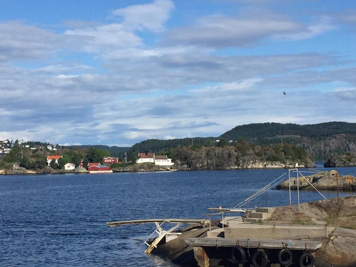 Kragero Hytte Havsutsikt Esterno foto